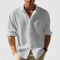 Mens T-Shirts Skin friendly Waffle long Sleeve For Street wear