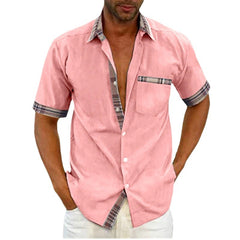 Mens Collared Shirts Button Up Cardigan Long Sleeve For Street wear Casual Daily Wear