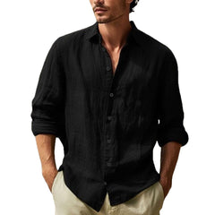 Mens T-Shirts Button Up Long Sleeve For Casual Daily Wear