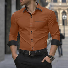 Men's Regular-Fit Long Sleeve Business Dress Shirt