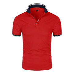 Mens Collared Polo Shirts Pure color