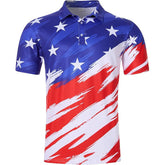 Mens Collared Polo Shirts Digital Printing Tops