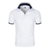 Mens Collared Polo Shirts Pure color