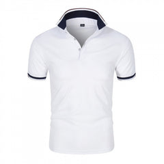 Mens Collared Polo Shirts Pure color