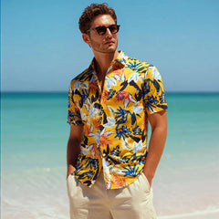 Men's Holiday Beach Wear Cardigan Hawaii Shirts