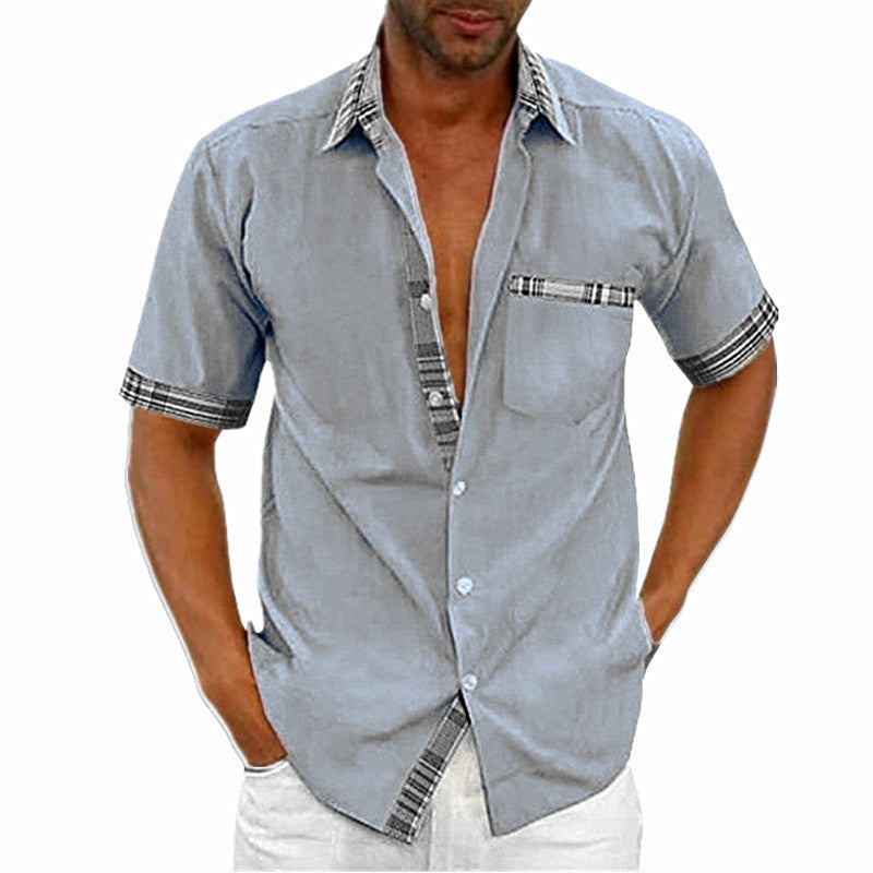 Mens Collared Shirts Button Up Cardigan Long Sleeve For Street wear Casual Daily Wear