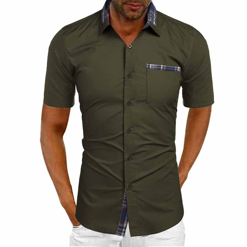 Mens Collared Shirts Button Up Cardigan Long Sleeve For Street wear Casual Daily Wear