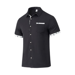 Men's Regular-fit Short Sleeve Collared Dress Shirts