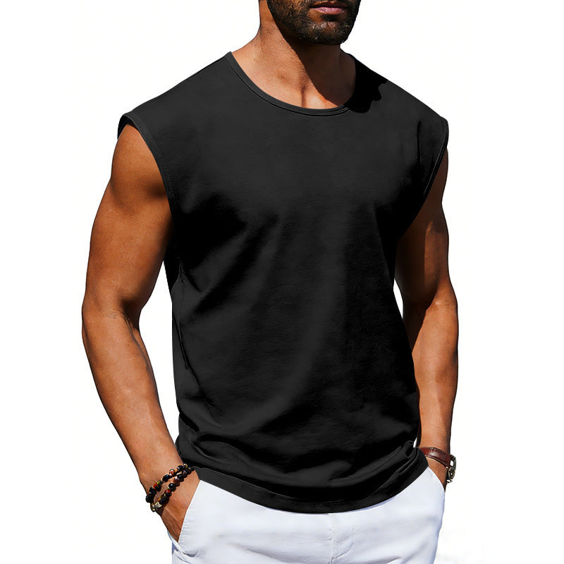 Mens pullover T-Shirts Sleeveless Tops