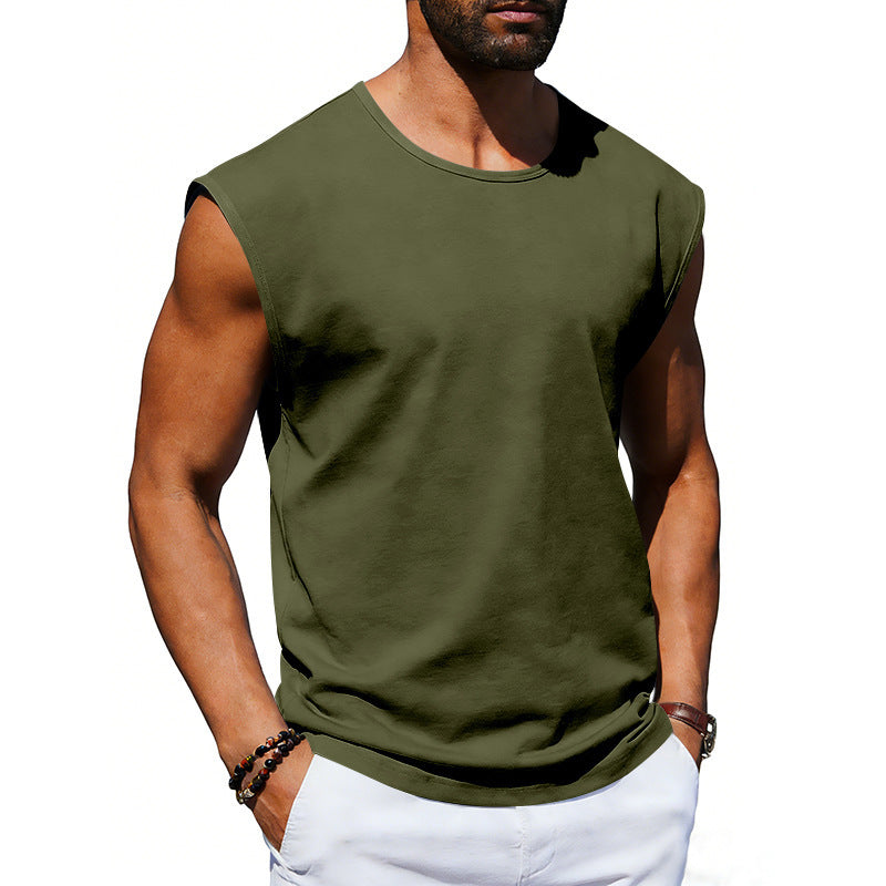 Mens pullover T-Shirts Sleeveless Tops