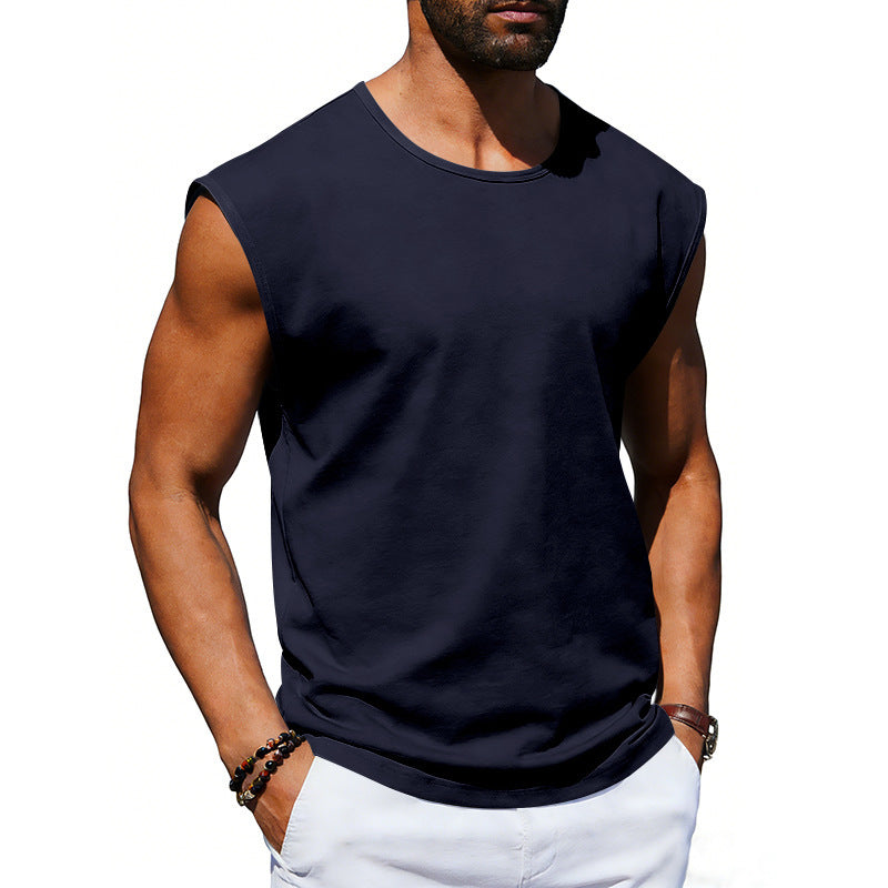 Mens pullover T-Shirts Sleeveless Tops