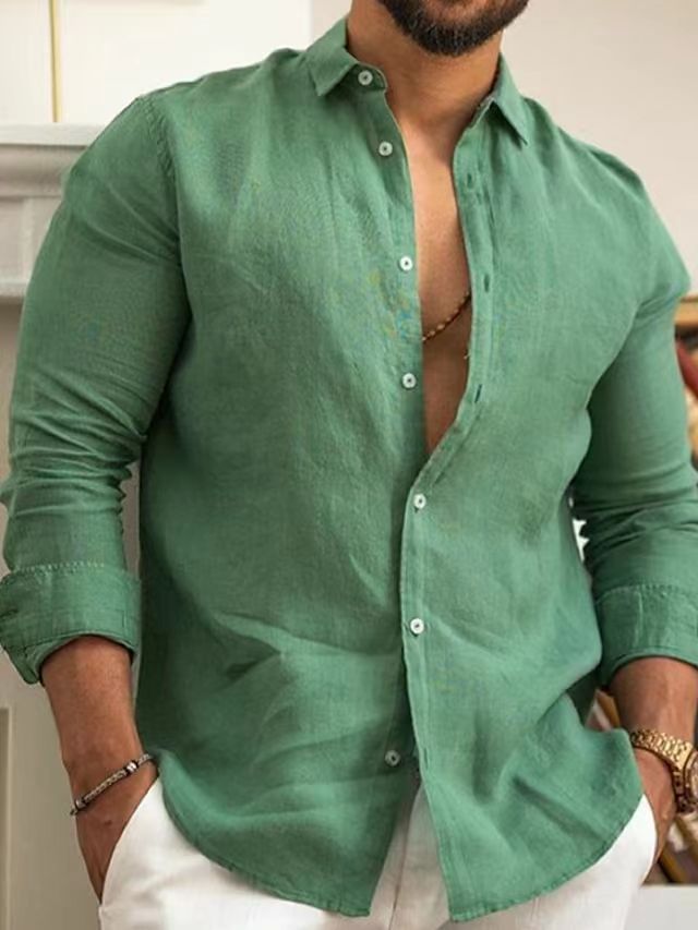 Men's T shirts Breathable Feeling Long Sleeve Cardigan