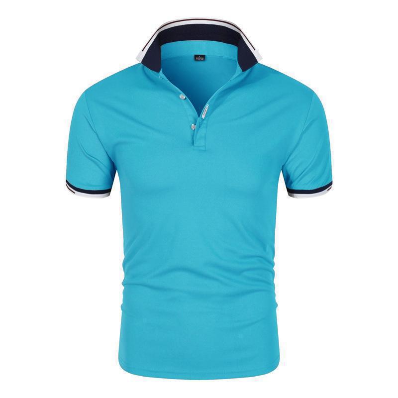 Mens Collared Polo Shirts Pure color