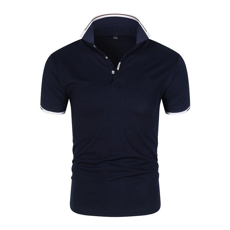 Mens Collared Polo Shirts Pure color