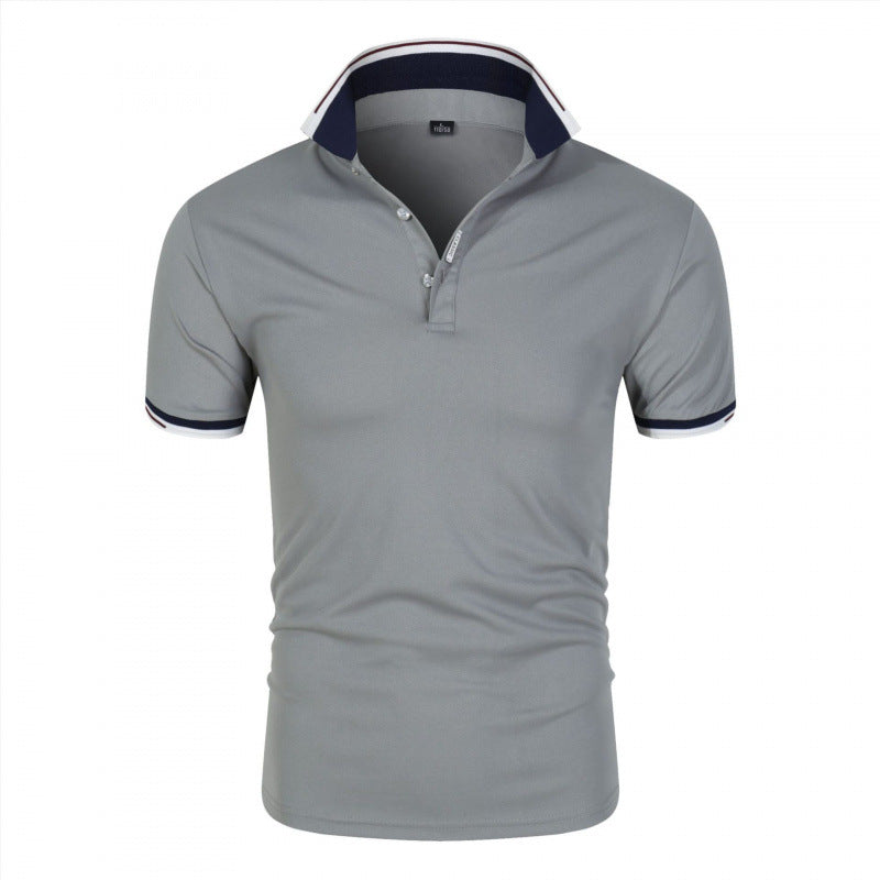 Mens Collared Polo Shirts Pure color