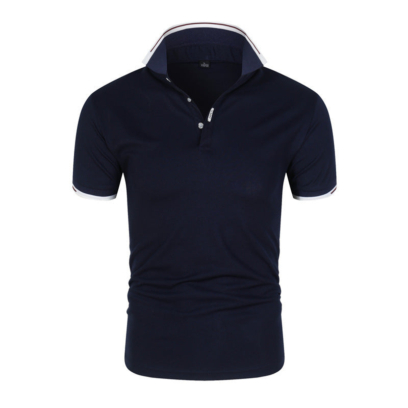 Mens Collared Polo Shirts Pure color