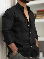 Men's T shirts Breathable Feeling Long Sleeve Cardigan