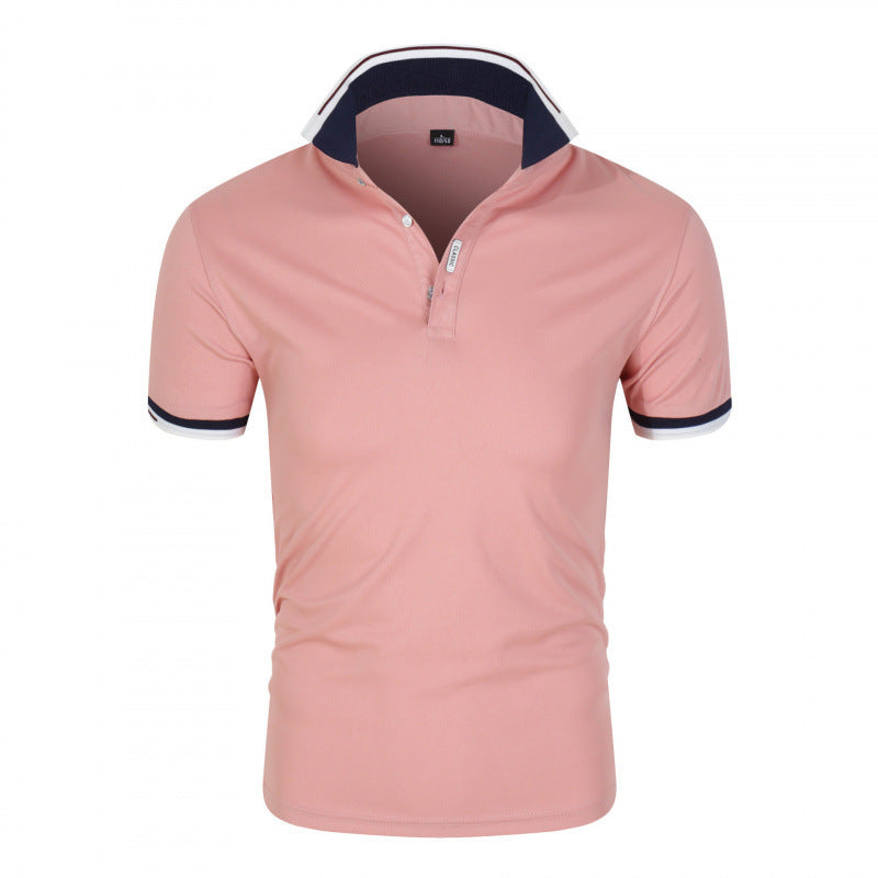 Mens Collared Polo Shirts Pure color