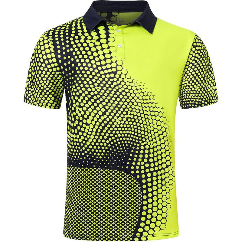 Mens Collared Polo Shirts Digital Printing Tops