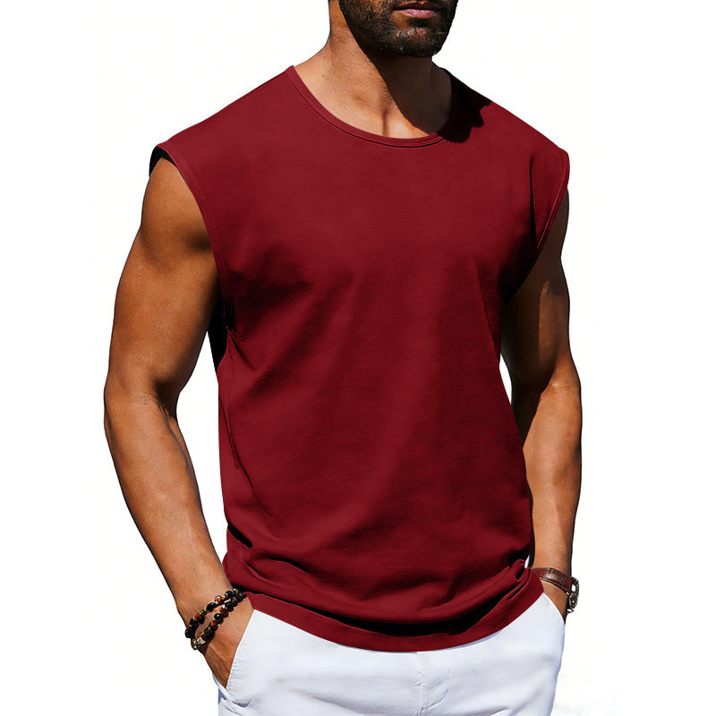 Mens pullover T-Shirts Sleeveless Tops